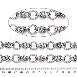 Alloy Round Ring Link Chains&nbsp;LCHA-N02-02P
