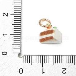 Spray Painted Brass Charms&nbsp;KK-CBAEB58-02B
