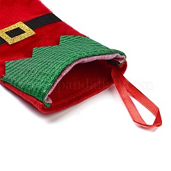 Christmas Stocking Felt Cloth & Iron Pendant Decoration&nbsp;LS-DJEW-K027-01B-01