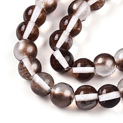 Baking Paint Transparent Glass Beads&nbsp;X1-DGLA-N011-10mm-09