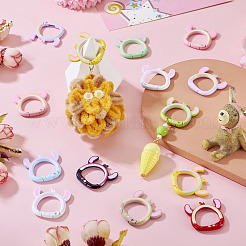 12Pcs Baking Paint Alloy Spring Gate Rings&nbsp;FIND-TA0008-99