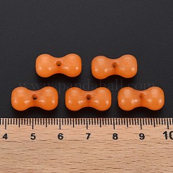 模造ゼリーアクリルビーズ  骨の形  ダークオレンジ  9x17.5x8.5mm  穴：1.8mm  約600個/500g&nbsp;MACR-S373-96-E05