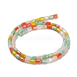 Electroplate Glass Beads Strands&nbsp;EGLA-D030-08G