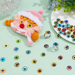 1 Bag Flatback Glass Cabochons&nbsp;GGLA-PH0001-57