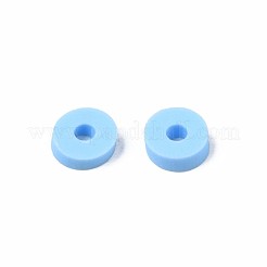 手作り樹脂粘土ビーズ  ヒシビーズ  ディスク/フラットラウンド  ミックスカラー  4x0.5~1.5mm  穴：1.5mm  約66600個/1000g&nbsp;CLAY-N011-40-26