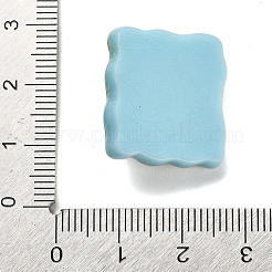 ハロウィーン 不透明樹脂 デコデン カボション  スカル  空色  22x20.5x8.5mm&nbsp;RESI-S393-01T