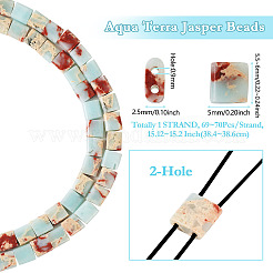 1 Strand Synthetic Aqua Terra Jasper Beads Strands&nbsp;G-TA0001-84
