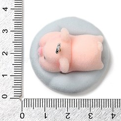 Flocking Resin Sleeping Pendants&nbsp;RESI-D072-02A