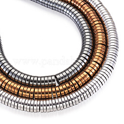 3 Strands 3 Colors Electroplate Non-magnetic Synthetic Hematite Beads Strands&nbsp;G-TA0001-30