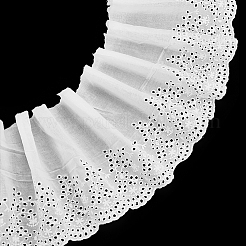 5 Yards Cotton Embroidery Flower Lace Ribbons&nbsp;OCOR-MA0001-29A