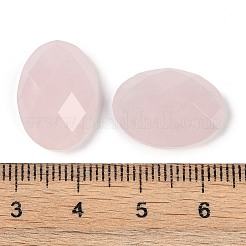 天然石ローズクォーツカボション  多面カット  オーバル  グレードA  18x13x6mm&nbsp;G-G760-A13