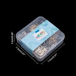 合金スナップボタン  ソーイングアクセサリーボックスコンテナ付き  花  ミックスカラー  20.5x4mm  穴：3mm  24セット /箱&nbsp;SNAP-NB0001-01