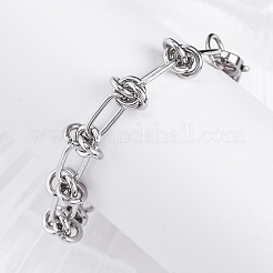 Tarnish Resistant 304 Stainless Steel Link Chain Bracelets&nbsp;X-BJEW-Z011-09P