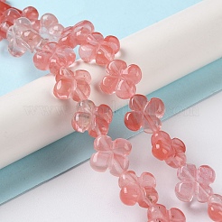 Cherry Quartz Glass Beads Strands&nbsp;G-M418-D05-01