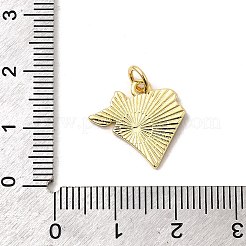 ウエストカウボーイ真鍮エナメルペンダント  長持ちメッキ  鉛フリー＆カドミウムフリー  丸カン付き  18KGP本金メッキ  ラックめっき  三角形  15.5x15.5x1.5mm  穴：3.5mm&nbsp;KK-A268-04D-G