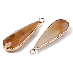 Natural Topaz Jade Pendants&nbsp;G-S359-319F