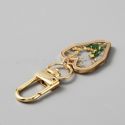 Epoxy Resin Pendant Decorations&nbsp;KEYC-WH0027-91D