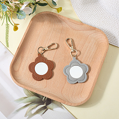 CutHollow 2Pcs 2 Colors PU Leather Pendant Decorations&nbsp;HJEW-CL0001-04A