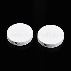 Painted Natural Wood Beads&nbsp;WOOD-WH0038-35B-02