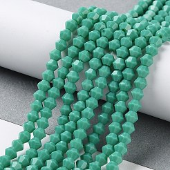 Opaque Solid Color Imitation Jade Glass Beads Strands&nbsp;EGLA-A039-P4mm-D07