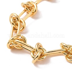 304 Stainless Steel Knot Link Chain Bracelet for Men Women&nbsp;LS-BJEW-E020-01G