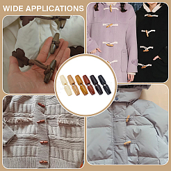 60Pcs 6 Styles Natural Wood Buttons&nbsp;FIND-FG0004-64