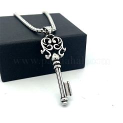 Vintage Punk 304 Stainless Steel Key Pendant Necklaces&nbsp;GR5829