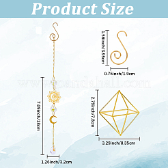 DIY Sun Moon Hanging Suncatcher Making Kits&nbsp;DIY-SC0031-23