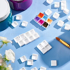 200Pcs 2 Styles Plastic Empty Watercolor Paint Pans&nbsp;AJEW-BC0004-16A