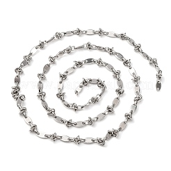 304 Stainless Steel knot with Oval Link Chains&nbsp;CHS-S012-04P