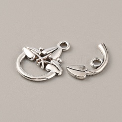 チベット風合金マンテル  葉  アンティークシルバー  ペンダント：8x16x1.5mm  穴：1.8mm  バー：19.5x15.5x1.5mm  穴：1.8mm&nbsp;FIND-CJC0009-74AS