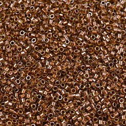 MIYUKIデリカビーズ  シリンダー  日本製シードビーズ  11/0  （db1703)カッパーパール裏地シャルトルーゼ  1.3x1.6mm  穴：0.8mm  約2000PCS /ボトル  10 G /ボトル&nbsp;SEED-JP0008-DB1703