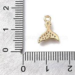 Brass Micro Pave Cubic Zirconia Pendants&nbsp;KK-D312-12G