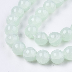 Imitation Jade Glass Beads&nbsp;GLAA-S192-001E