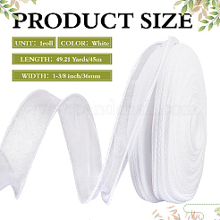 Polyester Ribbons&nbsp;SRIB-WH0011-353B