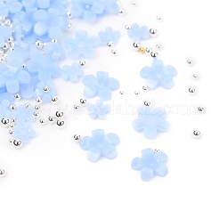 Flower Plastic Cabochons Nail&nbsp;X-MRMJ-I001-03E
