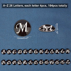 Glass Cabochons&nbsp;GLAA-WH0022-63