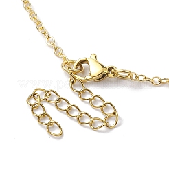 合金のペンダントネックレス  女性用真鍮アズキチェーンネックレス  蜂  ゴールドカラー  15.43インチ（39.2cm）&nbsp;NJEW-TA00157