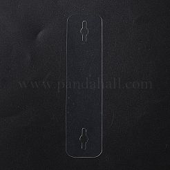 プラスチック製の透明タイバー  男性用  透明  30x122x0.3mm&nbsp;JEWB-WH0039-60