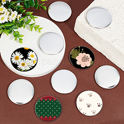 Flat Round Blank Badge Button Parts&nbsp;DIY-WH0430-387B
