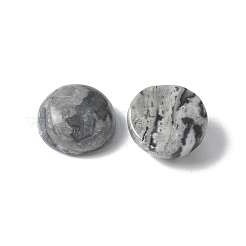 天然地図石カボション  フラットラウンド  9.5~10x4.5~5mm&nbsp;G-Z075-06A