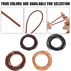 5M Round Braided Cowhide Letter Cord&nbsp;WL-GF0001-34B-02