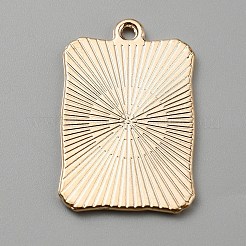 合金エナメルチャーム  ライトゴールド  タロットの四角形  剣  28x18x1.4mm  穴：1.6mm&nbsp;ENAM-WH0064-24A