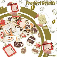 30Pcs 15 Styles Alloy Enamel Pendants&nbsp;FIND-FS0005-37