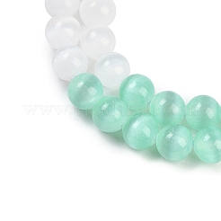 Macaron Color Natural Selenite Beads Strands&nbsp;G-A243-A01