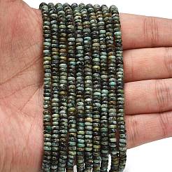Natural African Turquoise(Jasper) Beads Strands&nbsp;G-L635-A40-4x2mm