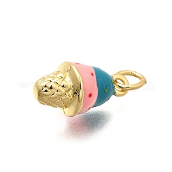 Brass Enamel Pendants&nbsp;KK-C087-12G