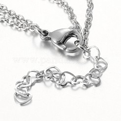 Tarnish Resistant Two Tier Stainless Steel Necklaces&nbsp;NJEW-JN01246