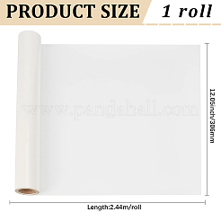 Pu伝熱フィルム  Tシャツ用  帽子  衣類  ホワイト  306x0.3mm  2.44 m /ロール&nbsp;DIY-WH20081-086C