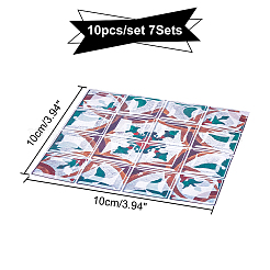 PVC 3D Self Adhesive Mosaic Pattern Stickers with Bright Film&nbsp;DIY-WH0217-11